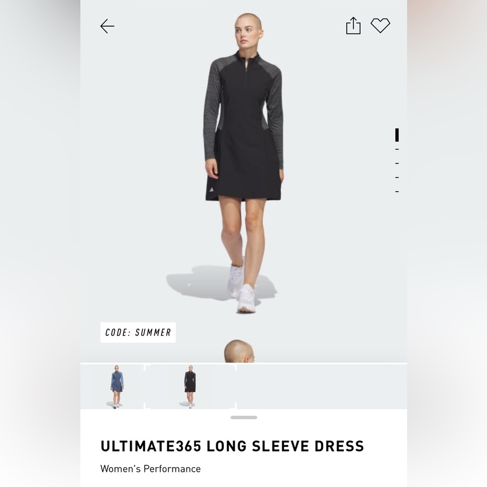 Adidas Ultimate 365 long sleeve dress